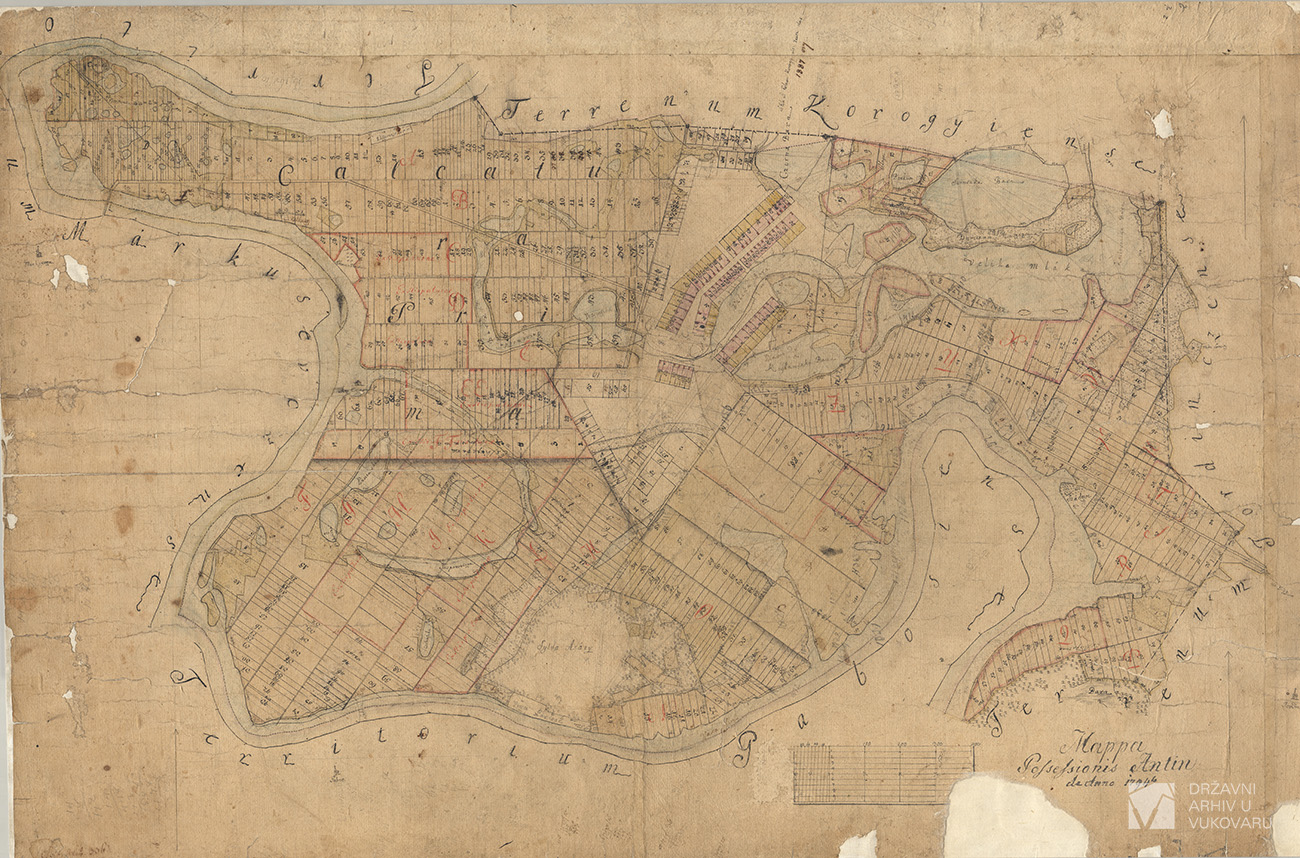 MAPPA POSSESIONIS ANTIN DE ANNO 1794