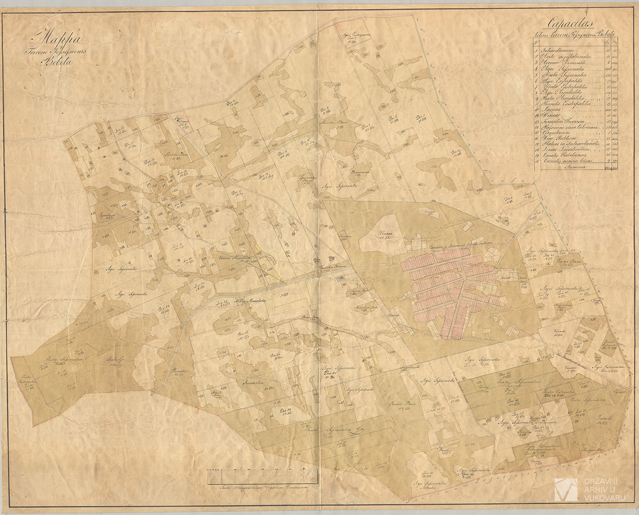 MAPPA POSSESSIONIS TERRENI BOBOTA