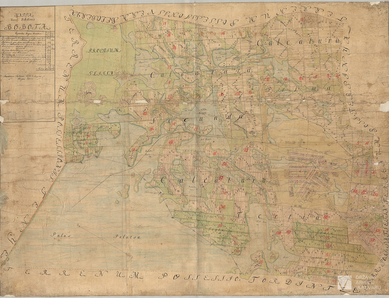 MAPPA TERRENI POSSESSIONIS BOBOTA