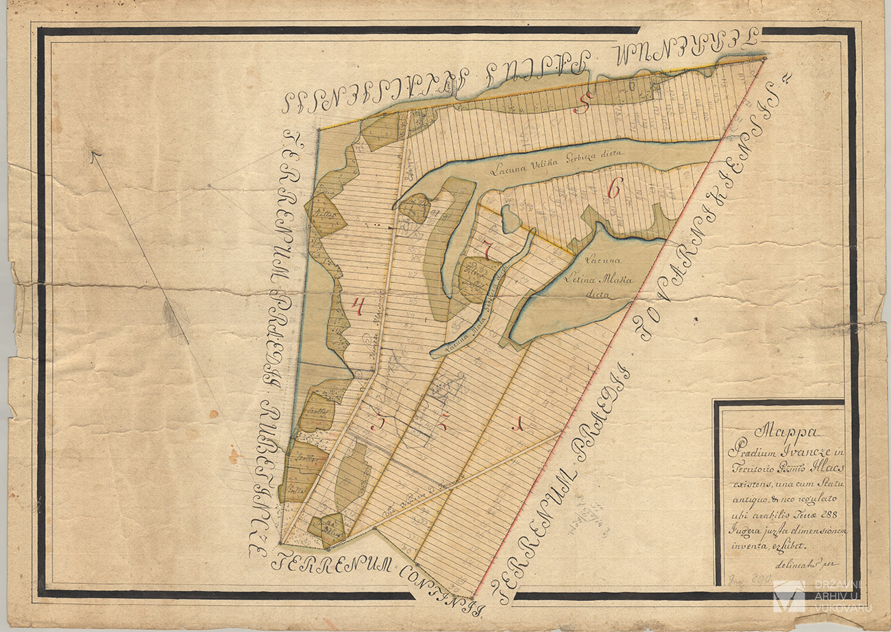 MAPPA PRAEDIUM IVANCZE IN TERRITORIO POSSESSIONIS ILACS EXISTENS