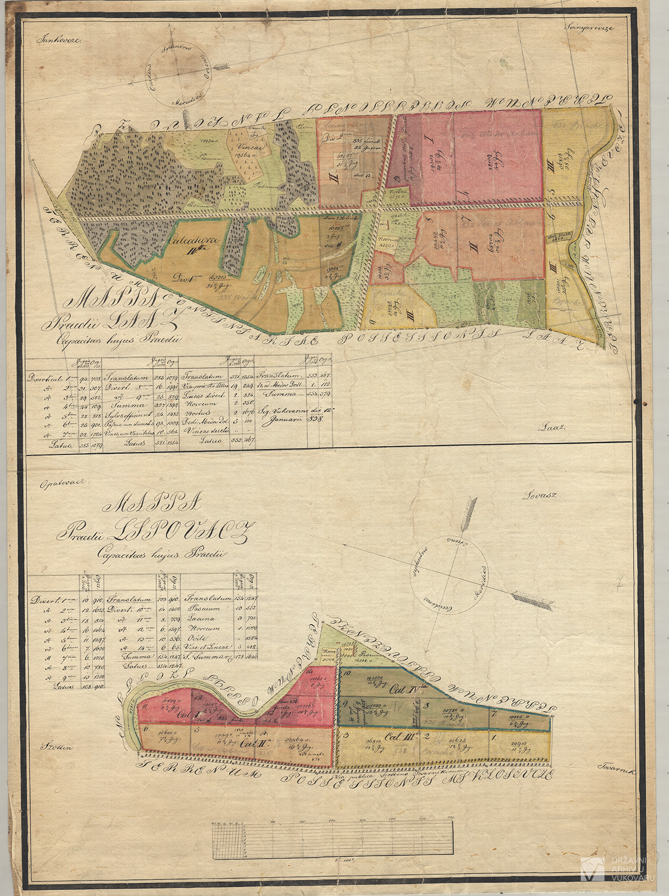 MAPPA PRAEDII LAAZ        MAPPA PRAEDII LIPOVACZ
