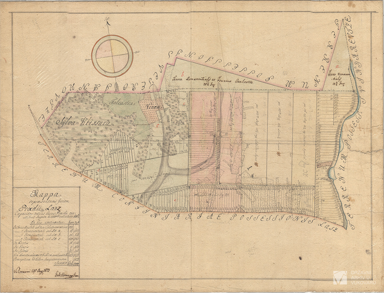 MAPPA REPRAESENTANS FACIEM PRAEDII LAZZ