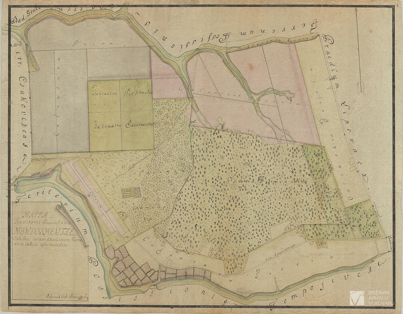 MAPPA TERRITORII POSSESSIONIS MIKLOSHEVTZE