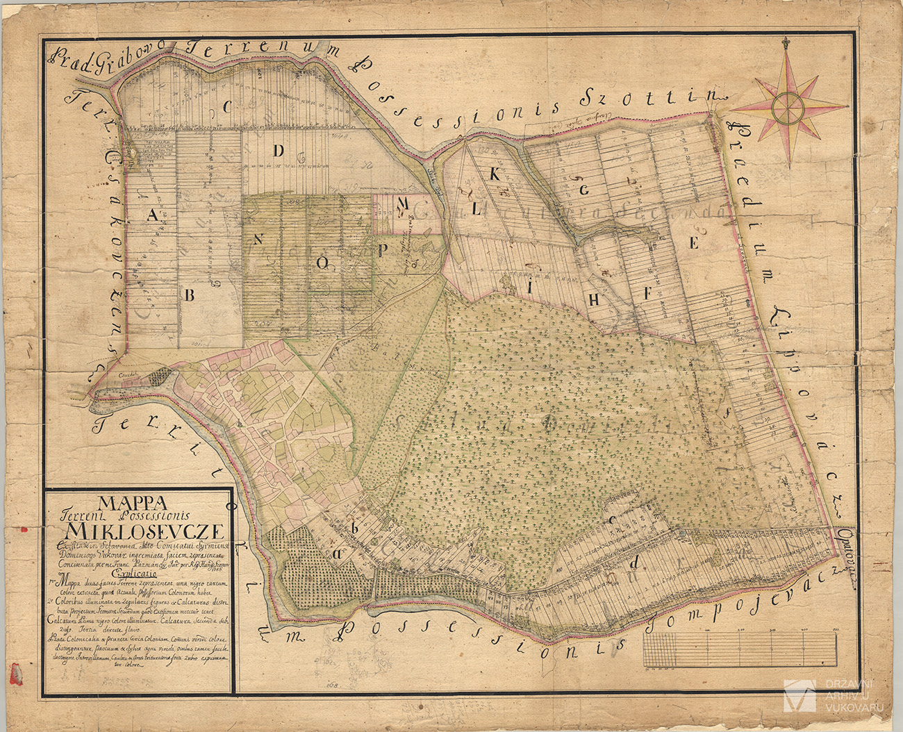 MAPPA TERRENI POSSESSIONIS MIKLOSHEVCZE