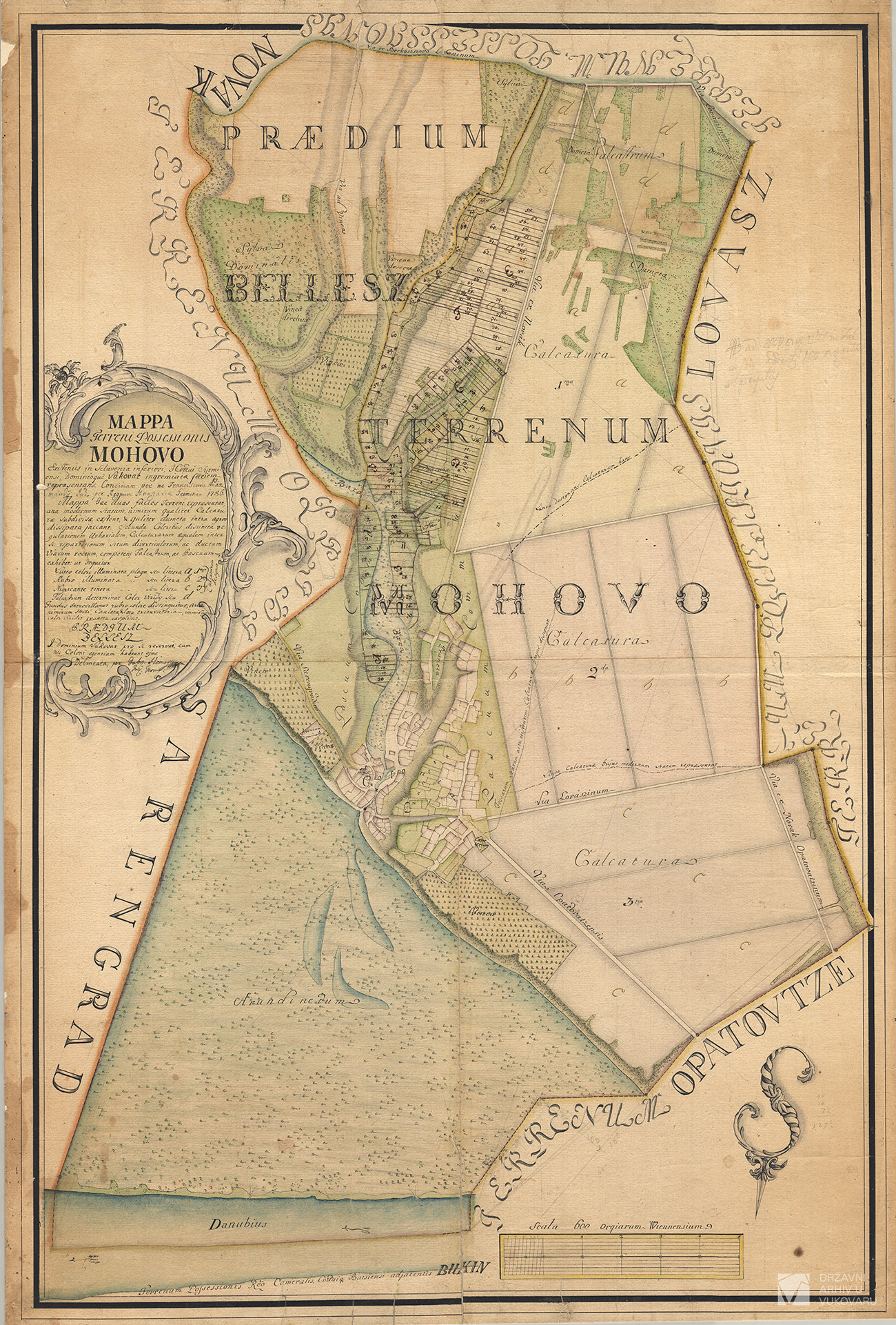 MAPPA TERRENI POSSESSIONIS MOHOVO