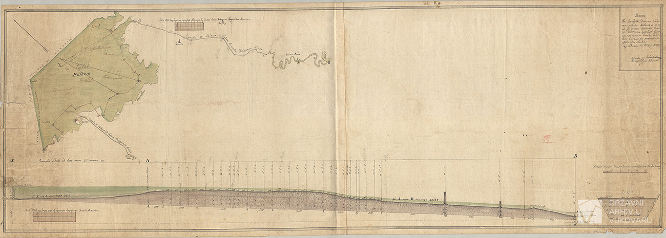 MAPPA IN INCLYTO DOMINIO VUKOVAR EXISTENTIS PALACSA