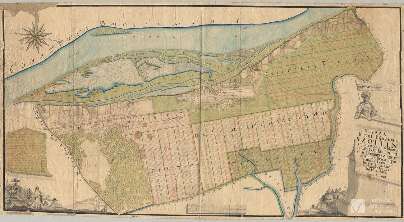 MAPPA TERRENI POSSESSIONIS SZOTTIN EXISTENTIS IN SCHLAVONIA