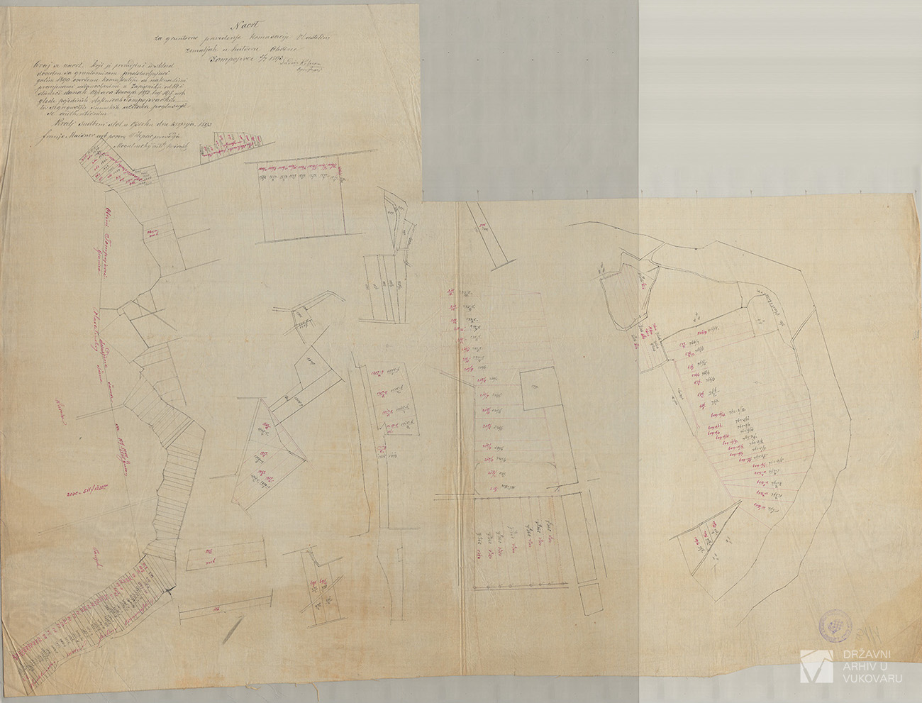 NACRT ZA GRUNTOVNO PROVEDENJE KOMASACIJE VLASTELIN ZEMLJAH U HATARU OBČINE TOMPOJEVCI