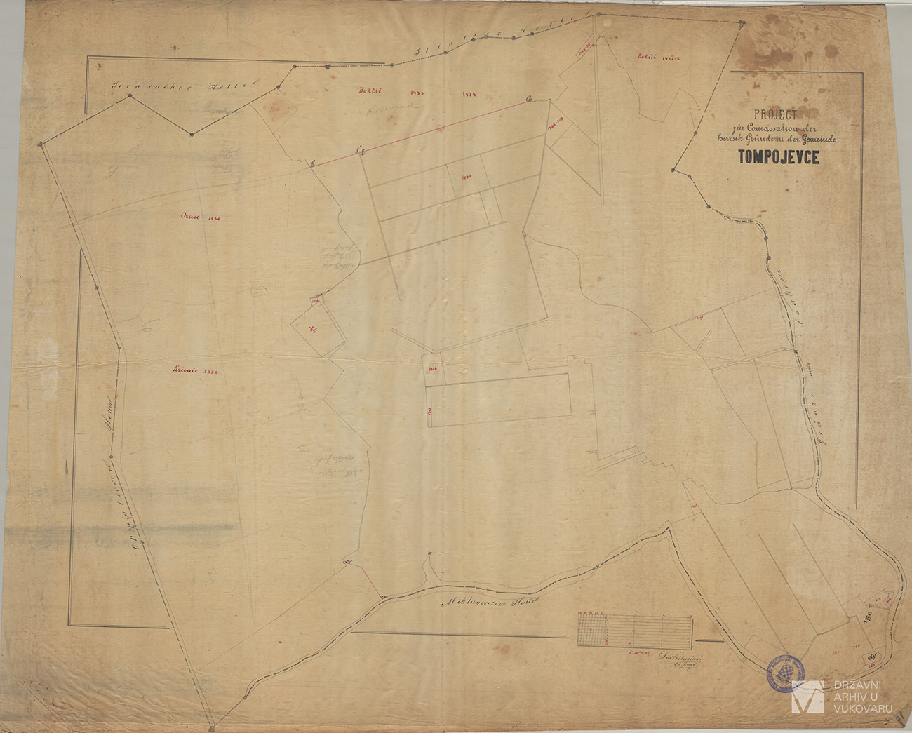 PROJECT FÜR COMASSATION DER HERSCH: GRÜNDE IN DER GEMEINDE TOMPOJEVCE