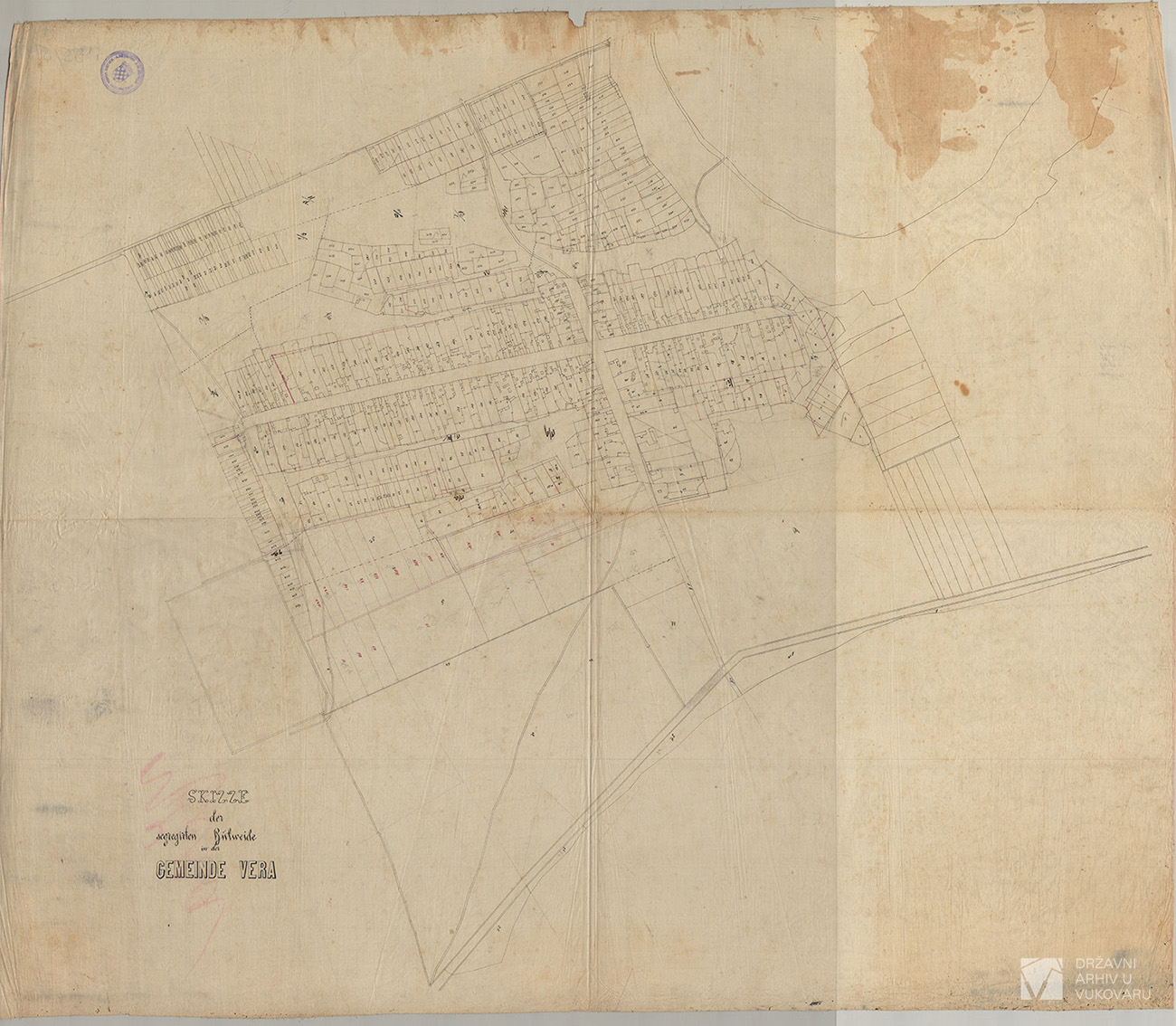 SKIZZE DER SEGREGIRTEN HUTWEIDE IN DER GEMEINDE VERA