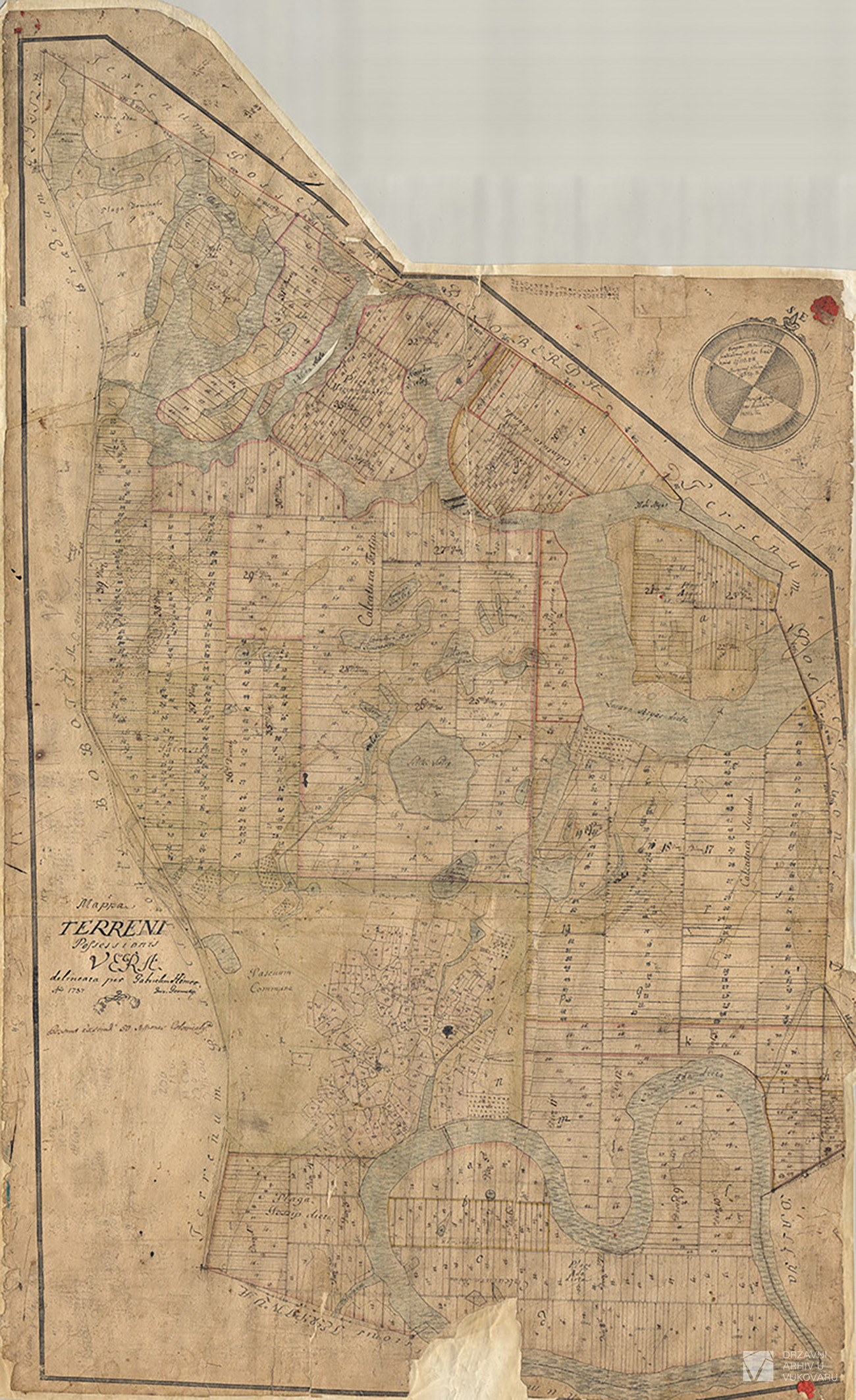 MAPPA TERRENI POSSESSIONIS VERA